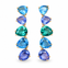 Cyber special! Bohemian Blue CZ Post Earrings