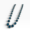 Blue Topaz Necklace with Blue Crystle