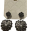 Silver Heart & Flower Earring