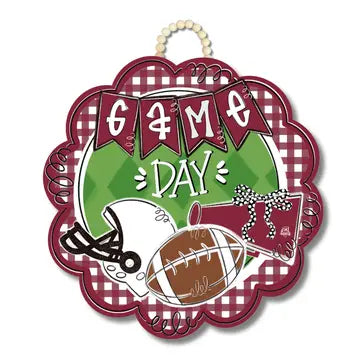 Maroon Game Day Door Hangers