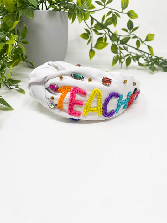 Teacher Beaded Headbands