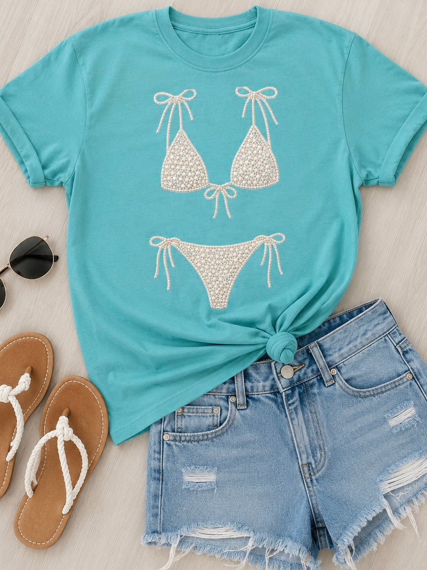 Pearl Bikini Graphic Tee ELB Custom