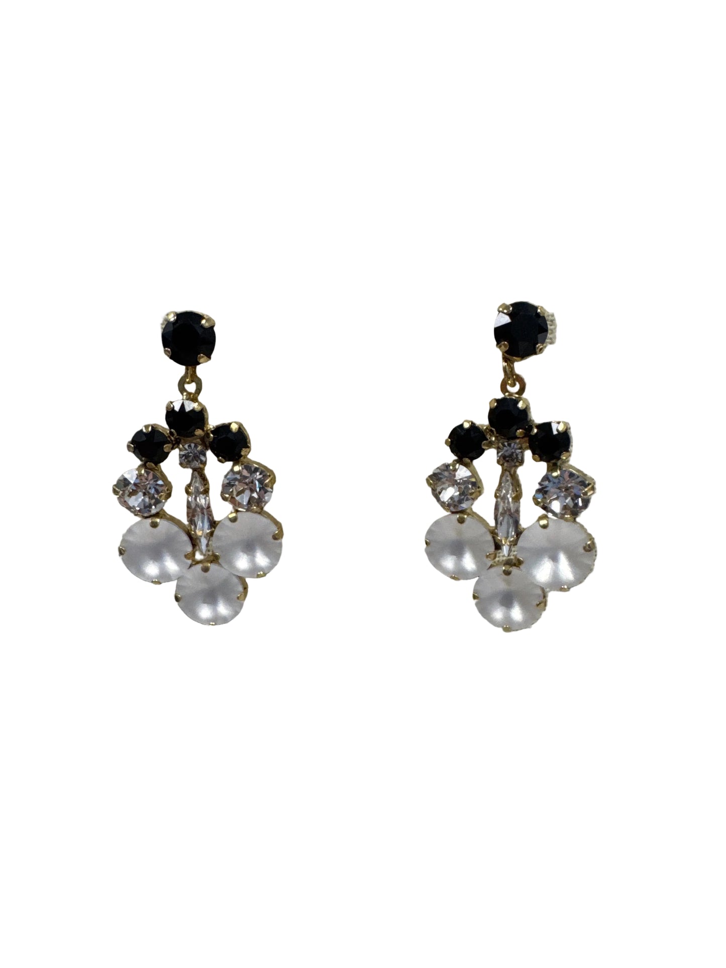 TOVA Leonie Earrings in Black and White