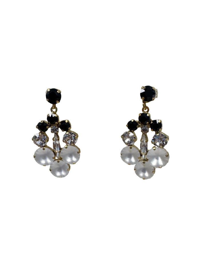 TOVA Leonie Earrings in Black and White