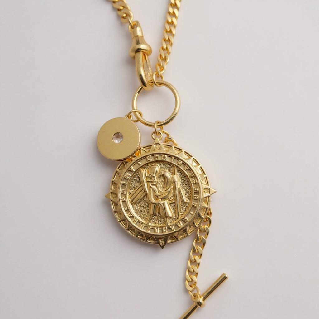 "Iris" Necklace in Gold & White Gold