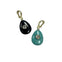Semi Precious Stone Drop Charm