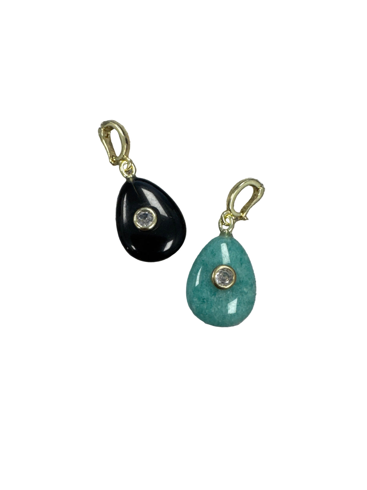 Semi Precious Stone Drop Charm