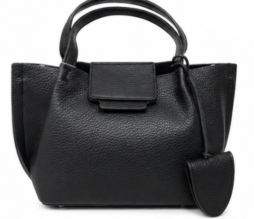 The Everyday Small Leather Handbag-Black