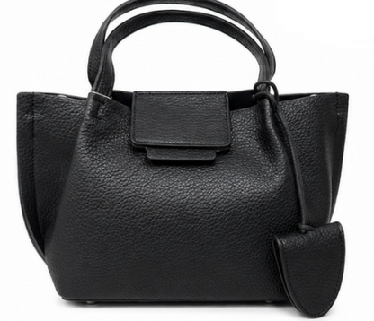 The Everyday Small Leather Handbag-Black