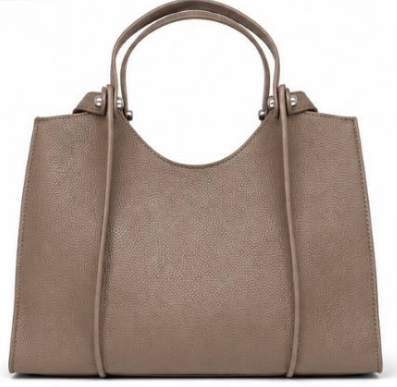The Parker Medium Leather Tote- Camel
