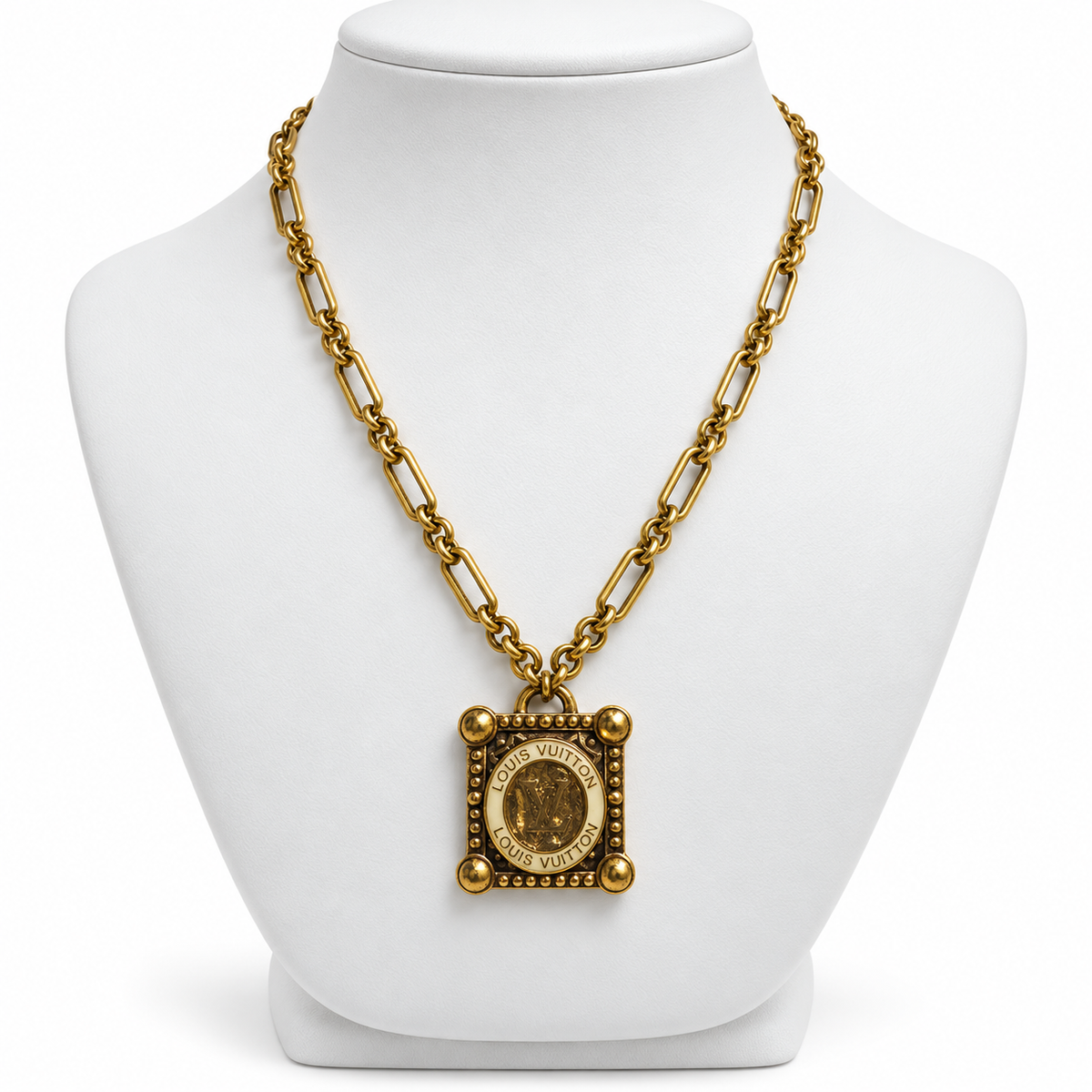 Gilded Portrait Necklace