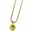Tova Dakota Pendant Necklace Yellow & Aqua