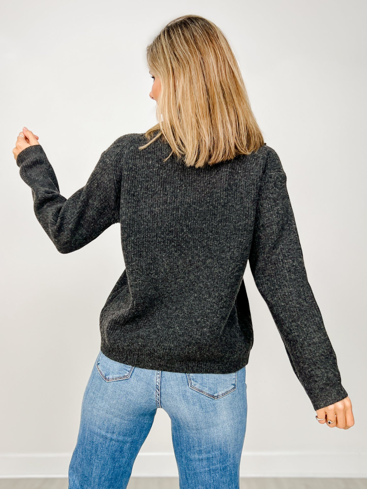 Long Sleeve Luxe Ribbed Turtleneck Sweater