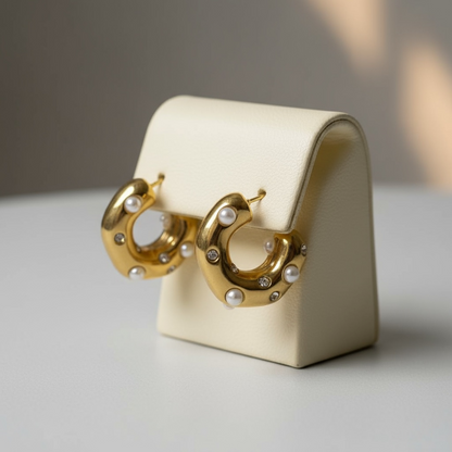 Ranee Small Pearl Earrings