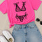 Hot Pink & Black Bikini Graphic Tee