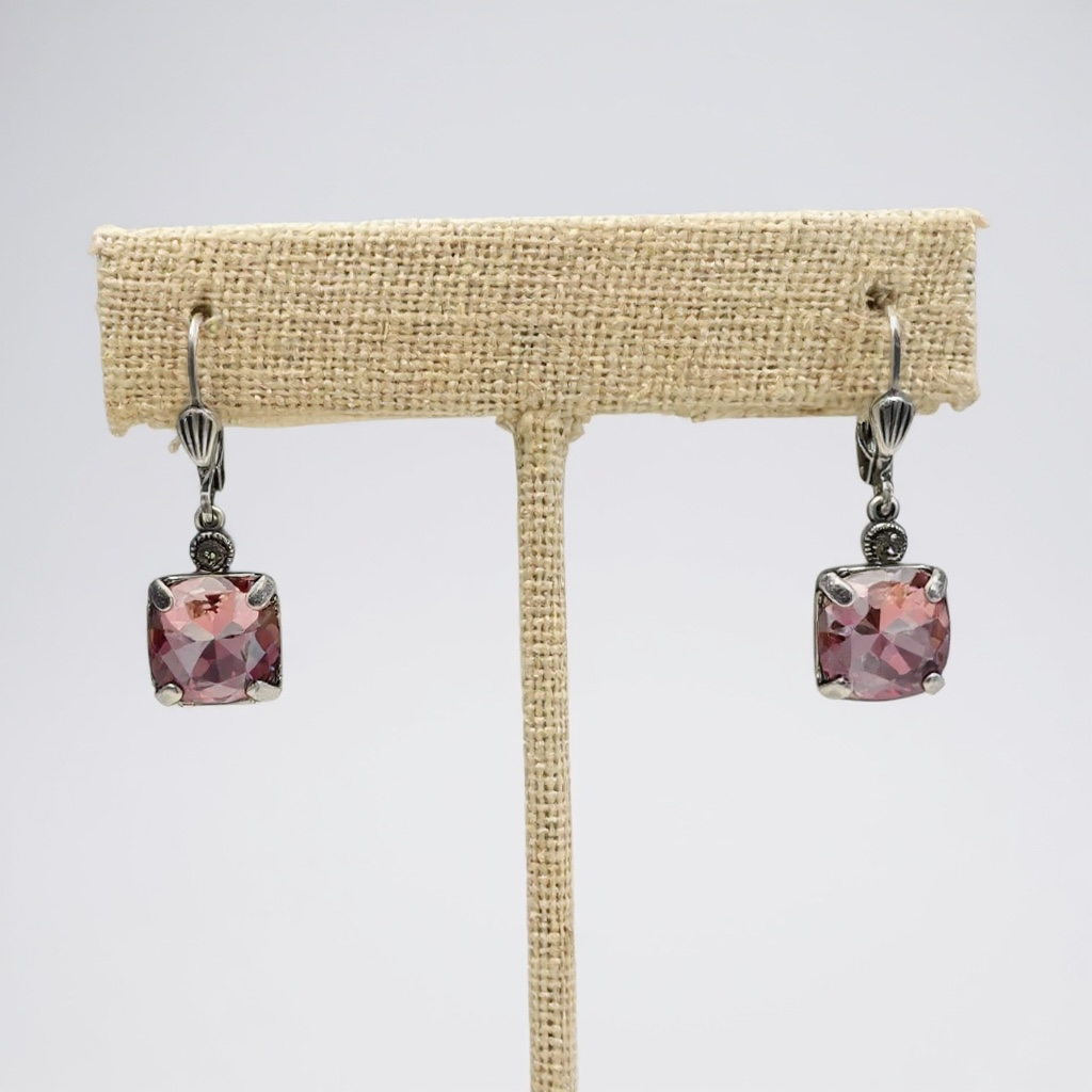 Luxe Square Crystal Earrings - 3 Colors