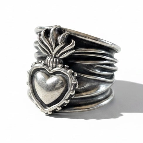 Sterling Silver Sacred Soul Stacker Ring size 8