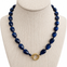 Navy Beads Necklace  Navy Size 18" length