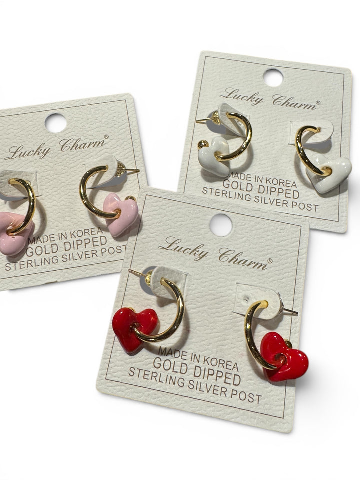 Heart on a Hoop Earring