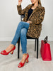 Leopard Print Soft Faux Fur Overcoat