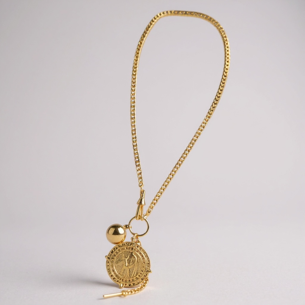 "Iris" Necklace in Gold & White Gold