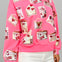 Queen Of Sparkles Neon Pink Love Letters Sweatshirt