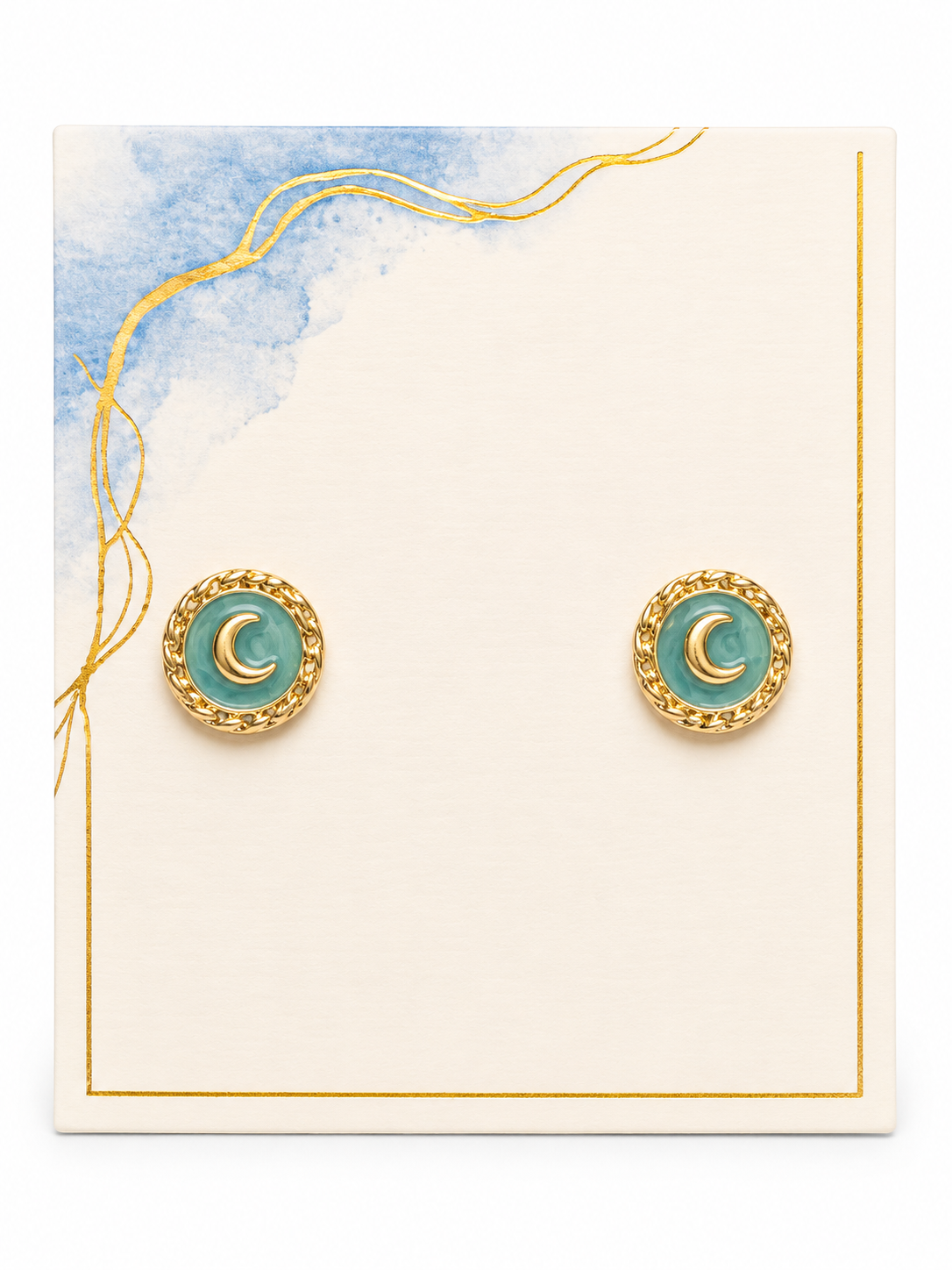 Sweet Heart Blue Earrings