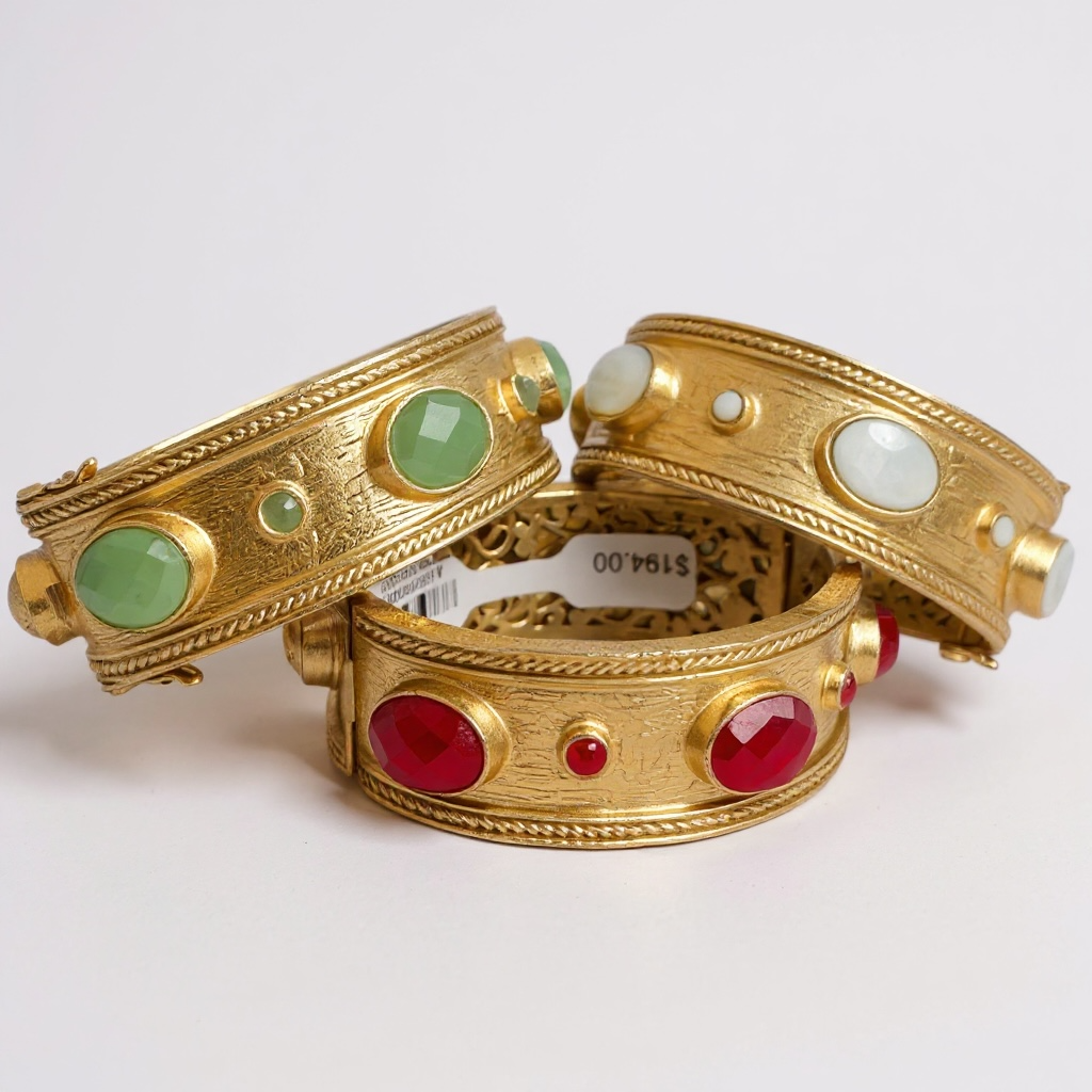 Matte Gold Cleopatra Cuff Bracelet