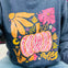 Navy Pink and Orange Fall Sweatshirt!