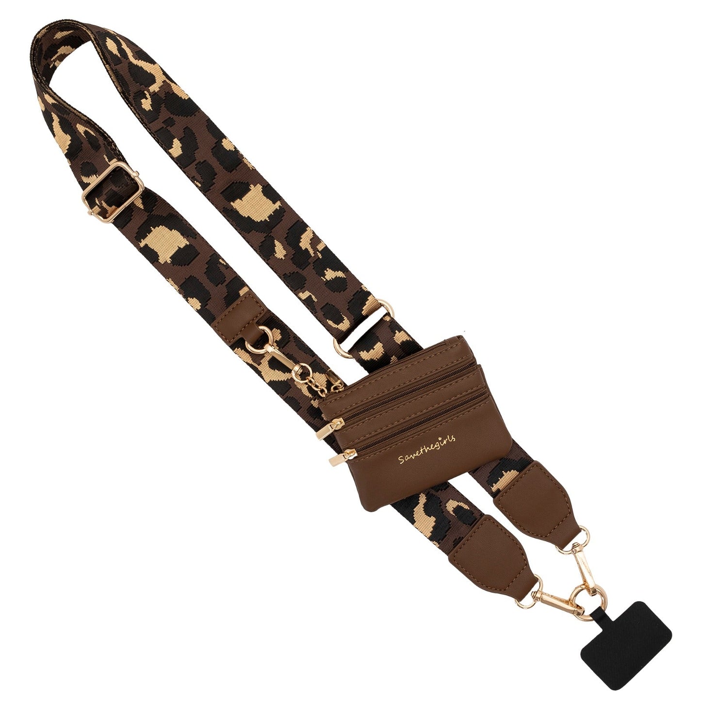 Clip & Go Strap with Pouch - Leopard Collection