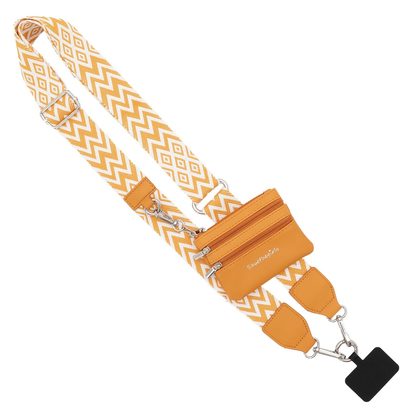 Clip & Go Strap with Pouch - Chevron Collection