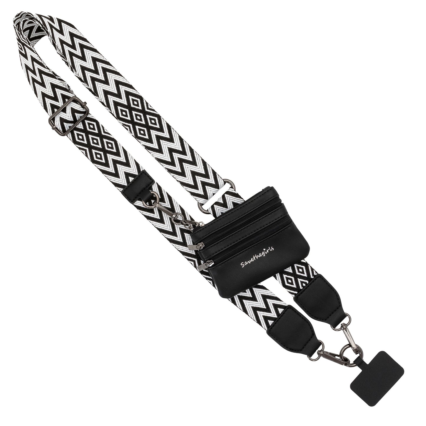 Clip & Go Strap with Pouch - Chevron Collection