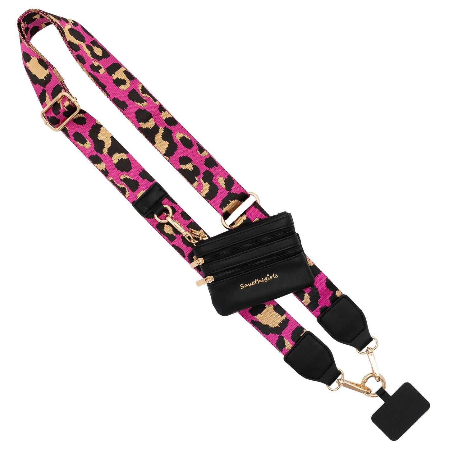 Clip & Go Strap with Pouch - Leopard Collection