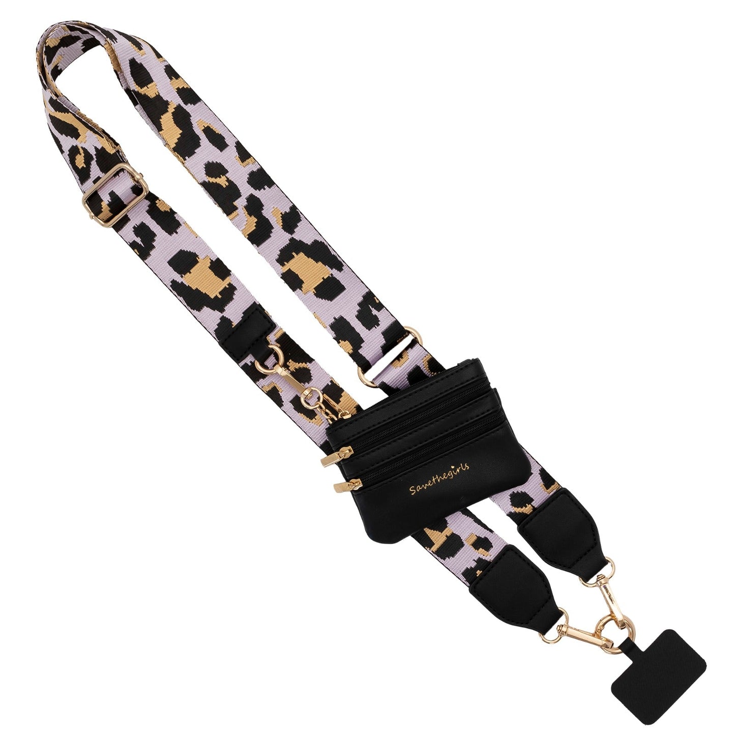 Clip & Go Strap with Pouch - Leopard Collection