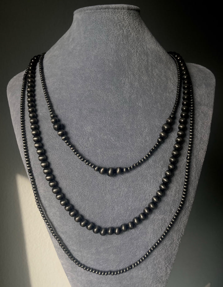 Triple Layered Navajo Bead Necklace