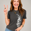 Halftone Halloween Kitties Graphic Tee