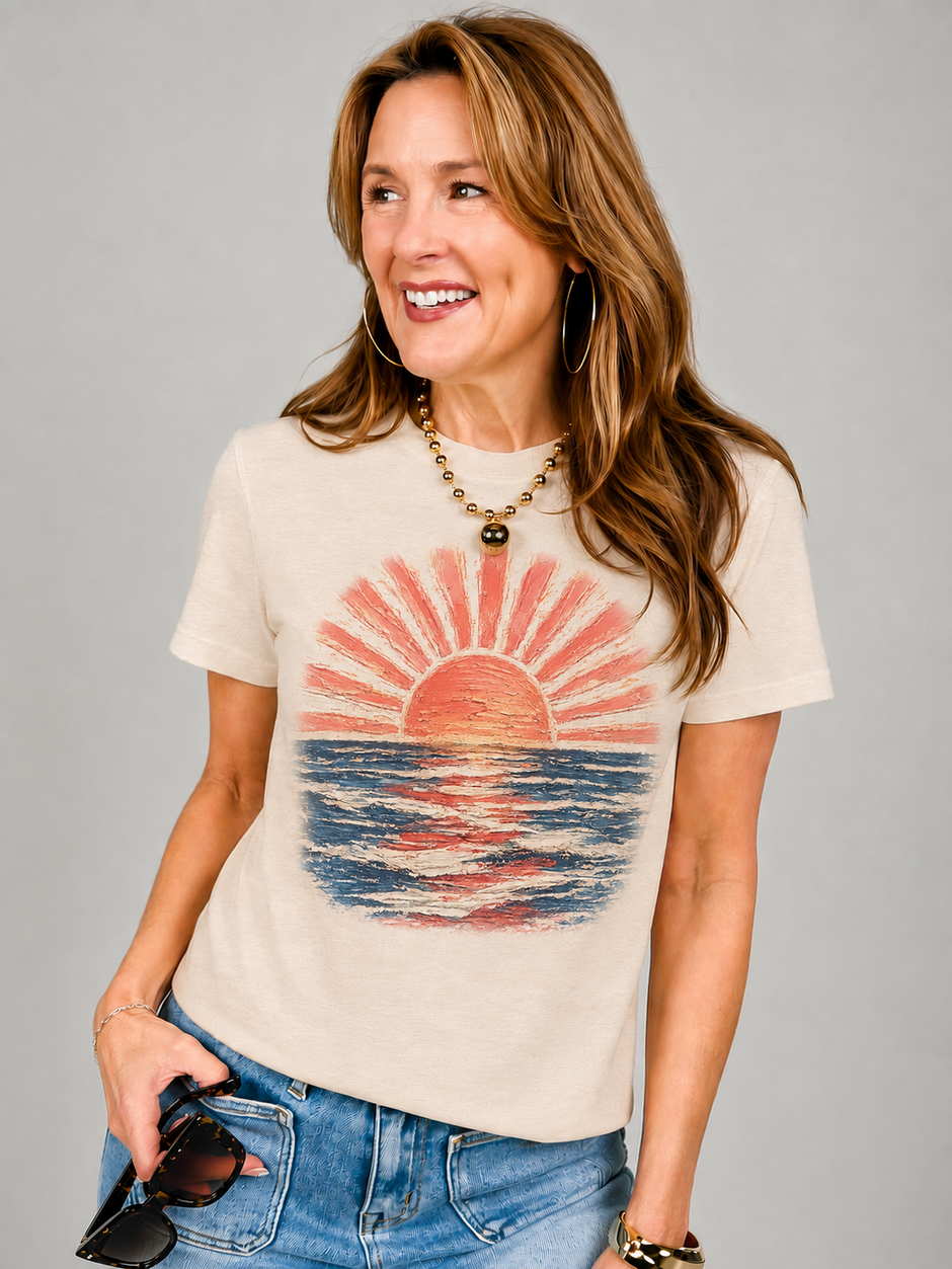 Painted Sunset Graphic Tee