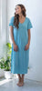 Chelsea Cotton Short Sleeve Long Dress