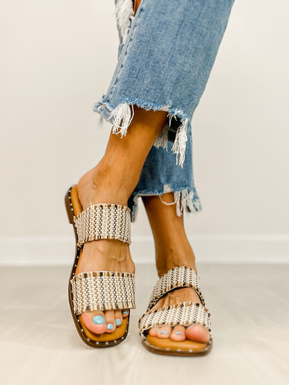 Corkys Afrayed Of What Sandals in TAN COMBO