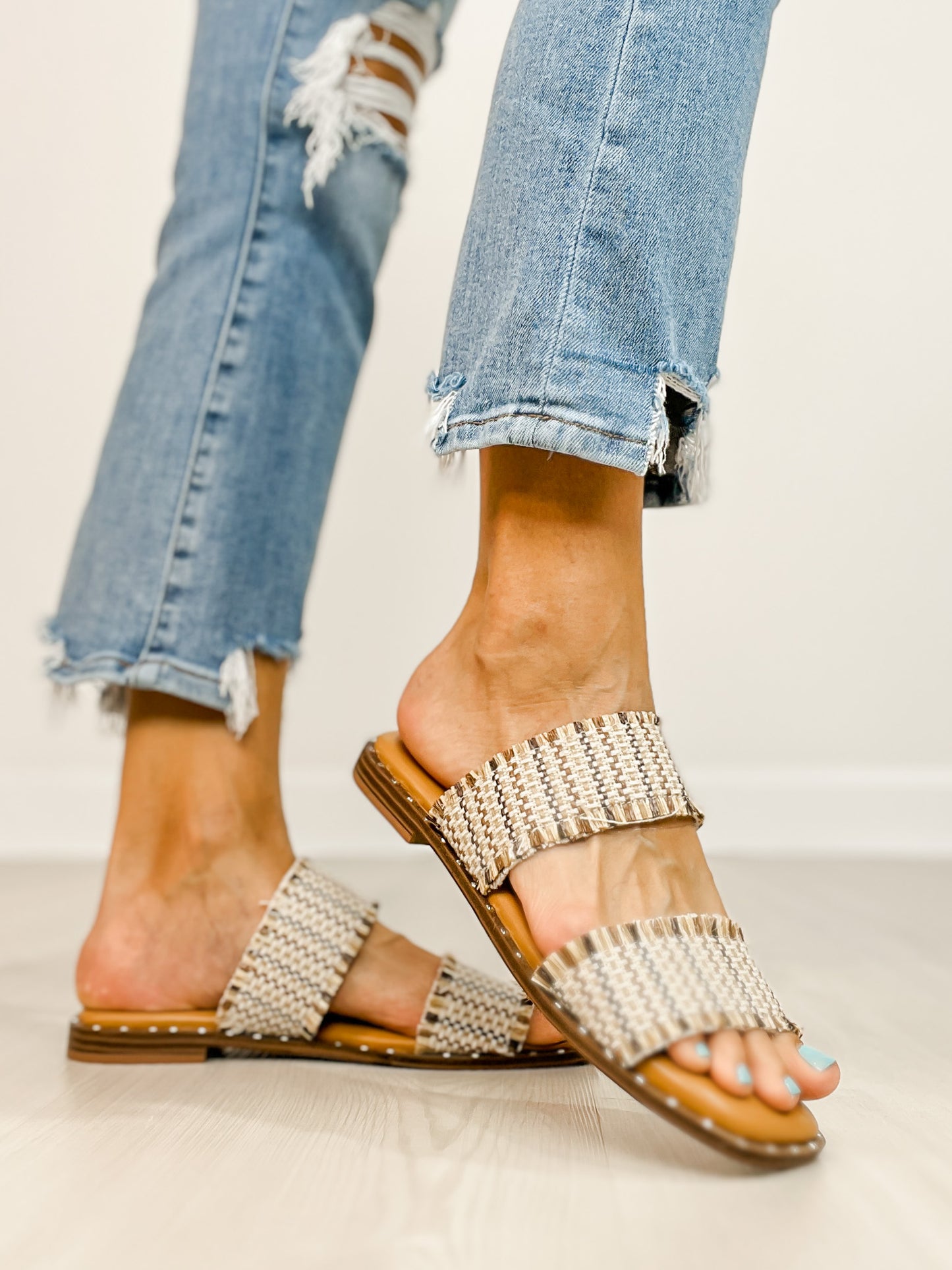 Corkys Afrayed Of What Sandals in TAN COMBO