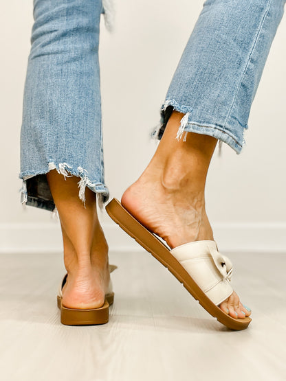 Corkys Rock The Bowt Slide Sandals in IVORY