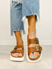 Corkys Rumor Has it Double Buckle Sandal in COGNAC