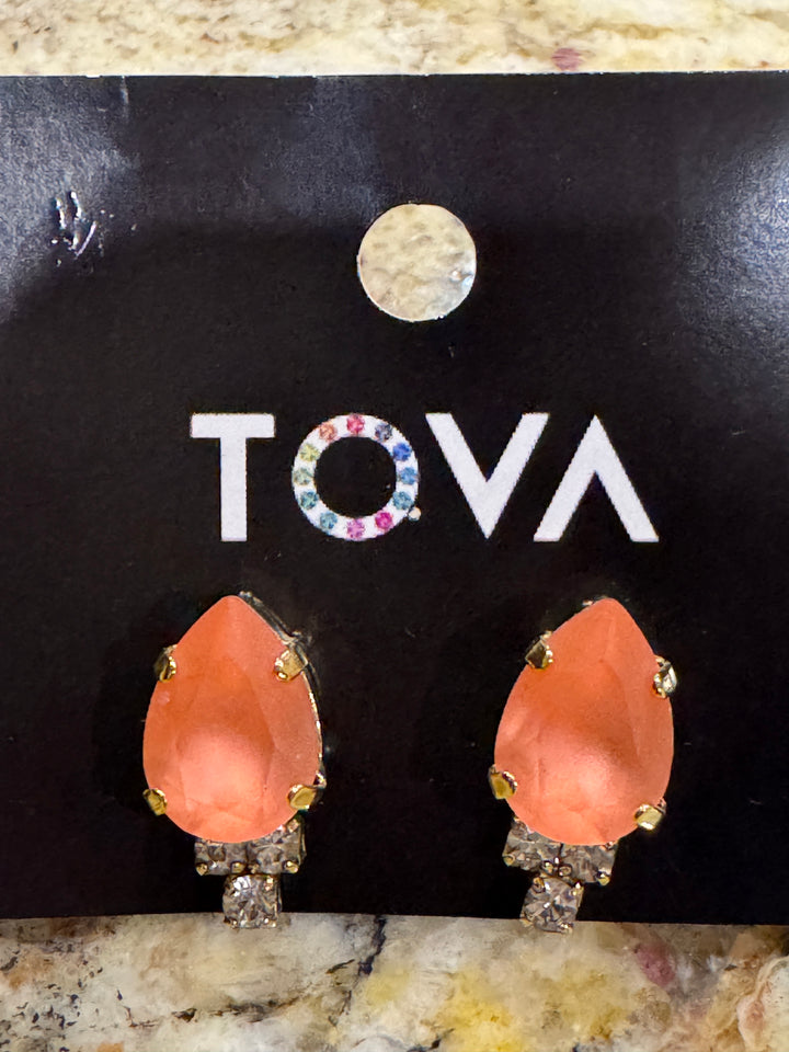 Tova Vienna Stud Earring in Rose Pecan Matte