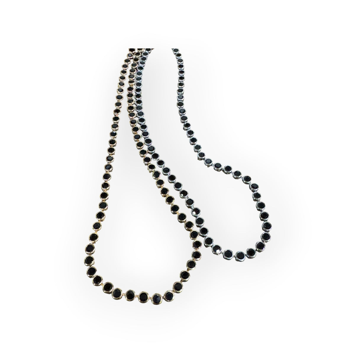 Black Bezel Onyx Necklace