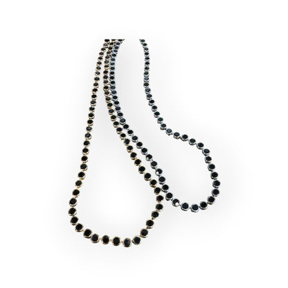 Black Bezel Onyx Necklace