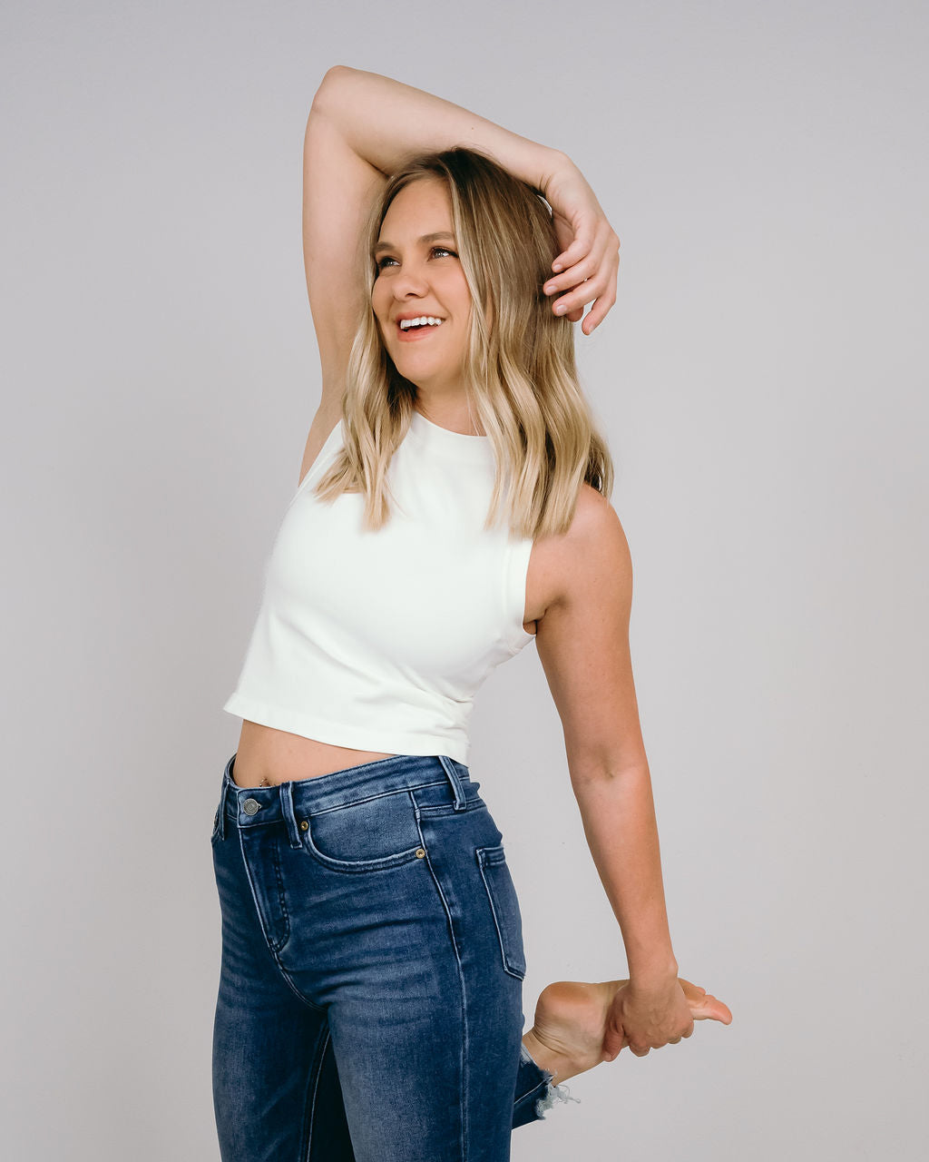 Avery Denim The Relaxed Skinny - Deep Indigo