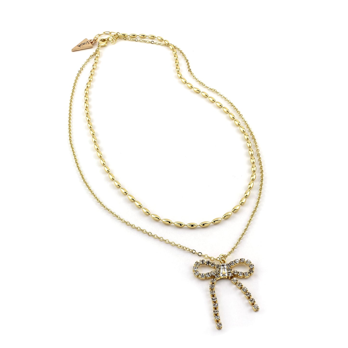 Dangling Bow Necklace
