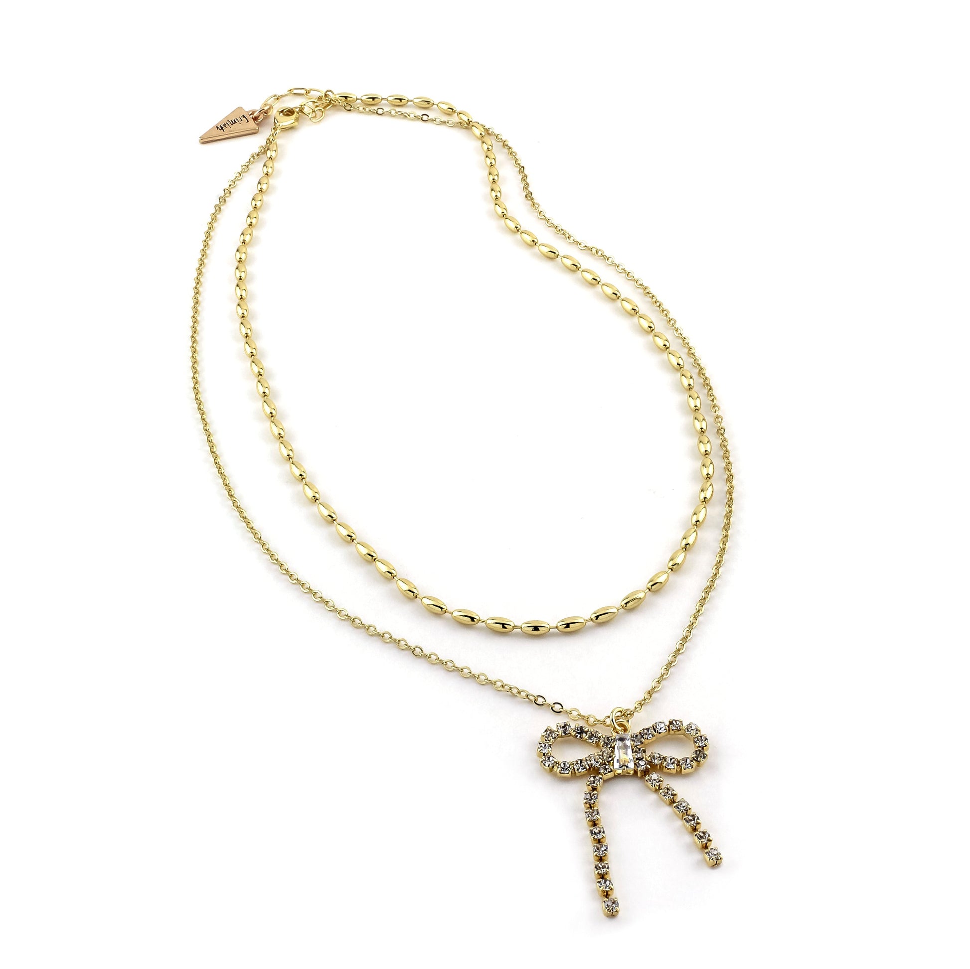 Dangling Bow Necklace