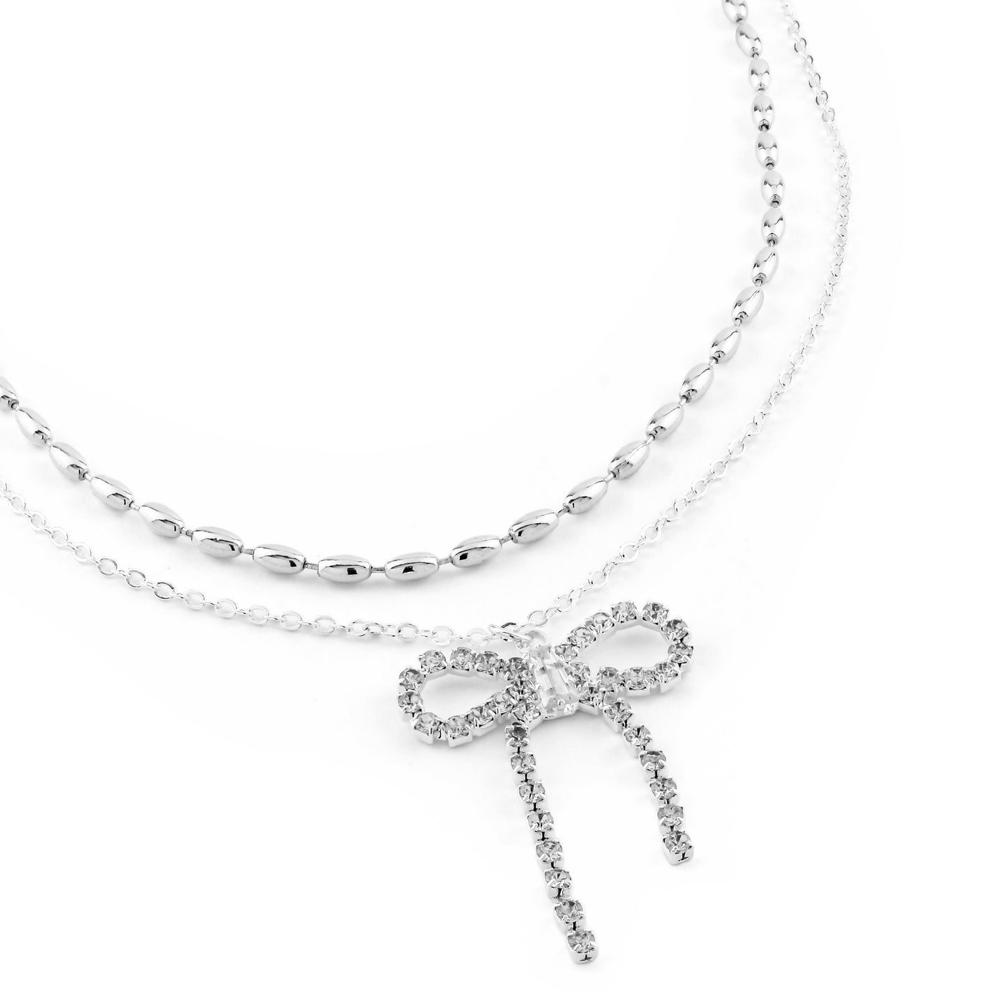 Dangling Bow Necklace