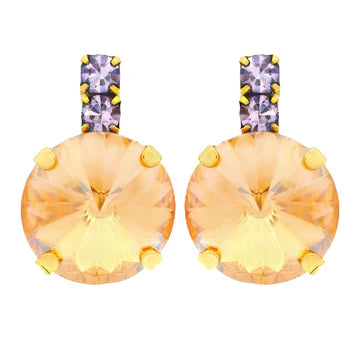 Dee Earrings in Peach Champagne